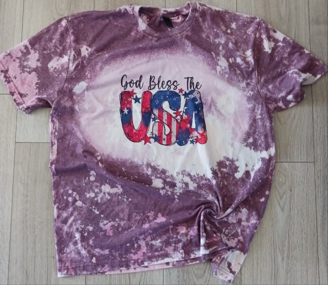 XL UNI-X GOD BLESS THE USA TEE