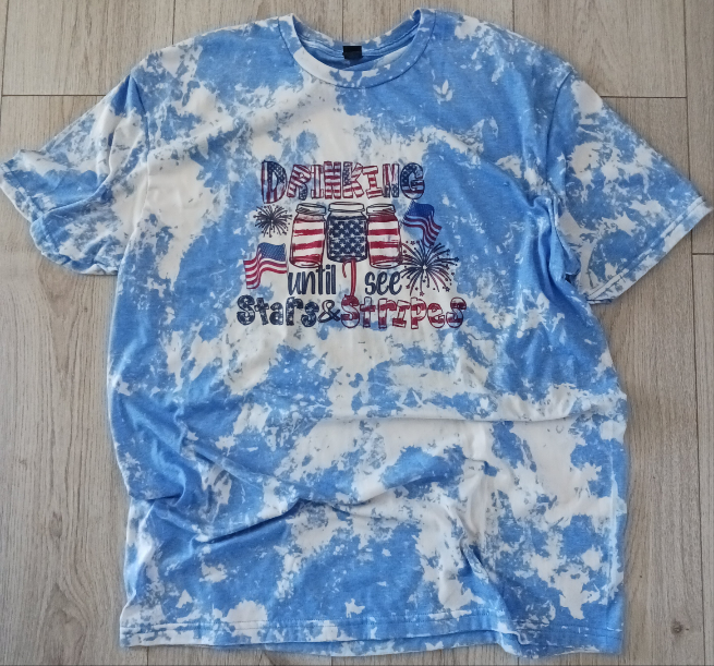 XL UNI X DRINKING UNTIL I SEE STARS AND STRIPES